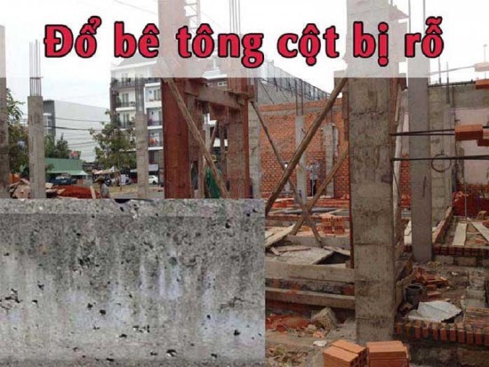 Tư vấn cách đổ bê tông cột không bị rỗ